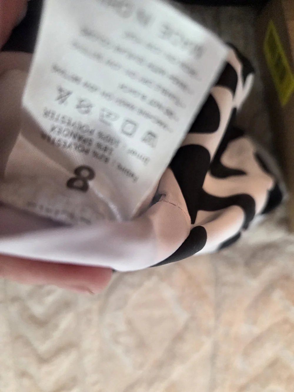 Black and White Cow Print Kids One-Piece Swimsuit Swimwear Girls Size 6‎ 7 Swim